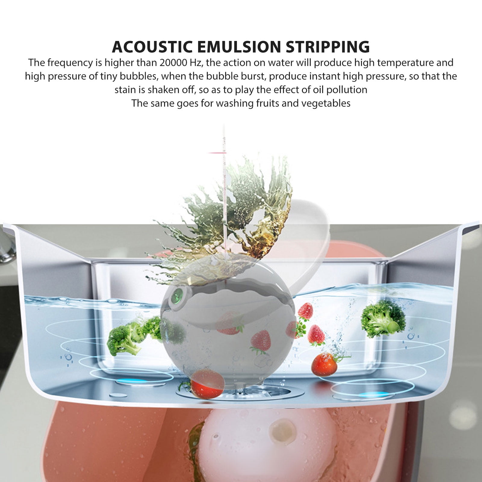 NFTIGB Mini Sink Dishwasher Portable 18W Efficient USB Dish Washing Machine with White Bucket for Home Kitchen, 9.05 inches / 23 cm Compact Auto Shutdown