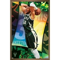 NBA Milwaukee Bucks - Giannis Antetokounmpo 21 Wall Poster, 14.725" x 22.375", Framed