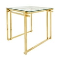 thumbnail image 4 of Sagebrook Home Metal Gold Solid Table, 4 of 6