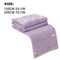 thumbnail image 3 of Btomtd Velvet Embossing Summer Cooling Blanket, Skin-Friendly & Breathable AC Cooling Quilt, Lightweight Comforter for Multi‑Season Use, 59" x 79" (Purple), 3 of 5
