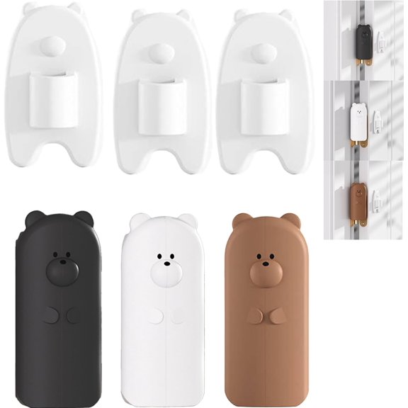 Door Hinge Cover-Door Pinch Guard,HangingSilicone Pinch Guard and Anti SlamStopper,Baby Proofing to Keep Open Stopfrom Slamming 3pcs