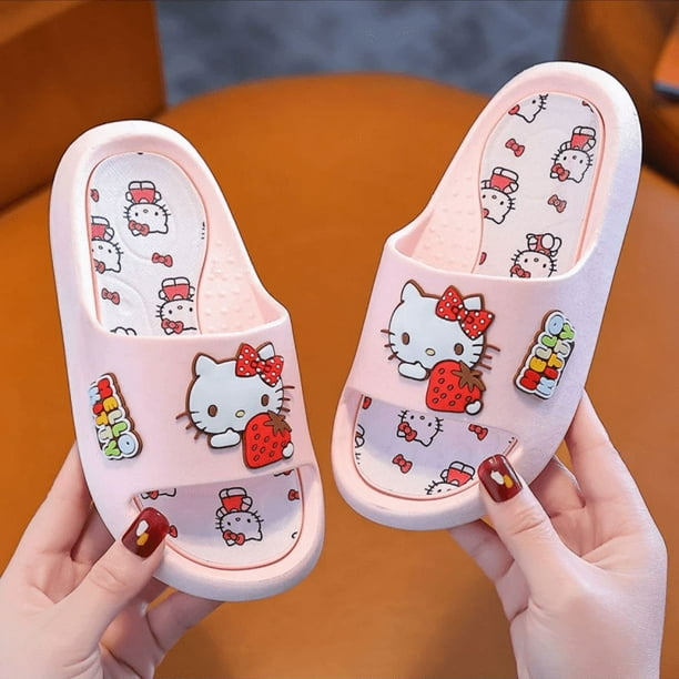 Pantuflas Hello Kitty Sandalias Para Niu00f1a Hello Kitty Talla 22