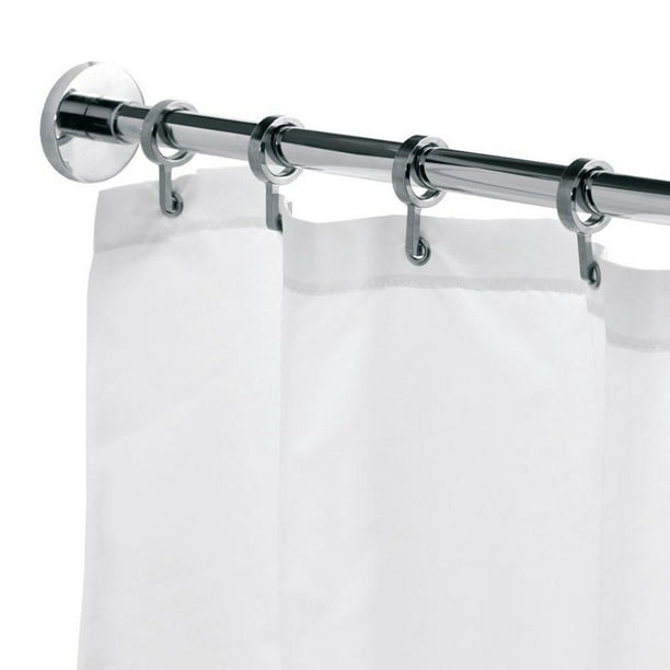 Round Shower Curtain Rod With Hooks, Shower Curtain Pole Hooks