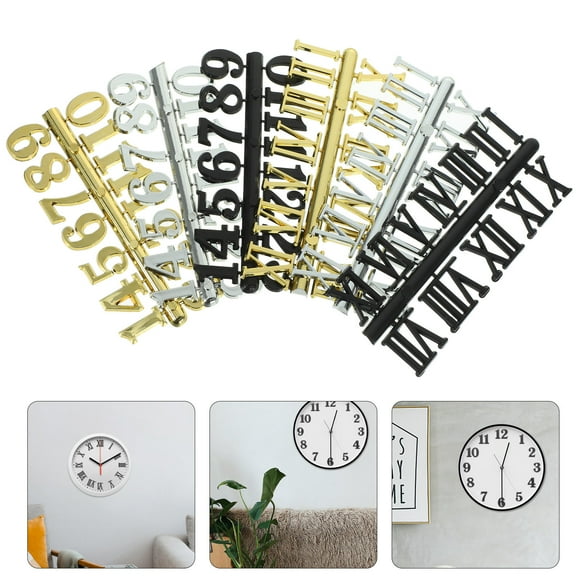 NICEXMAS Clock Number Replacement Assorted Color 6pcs