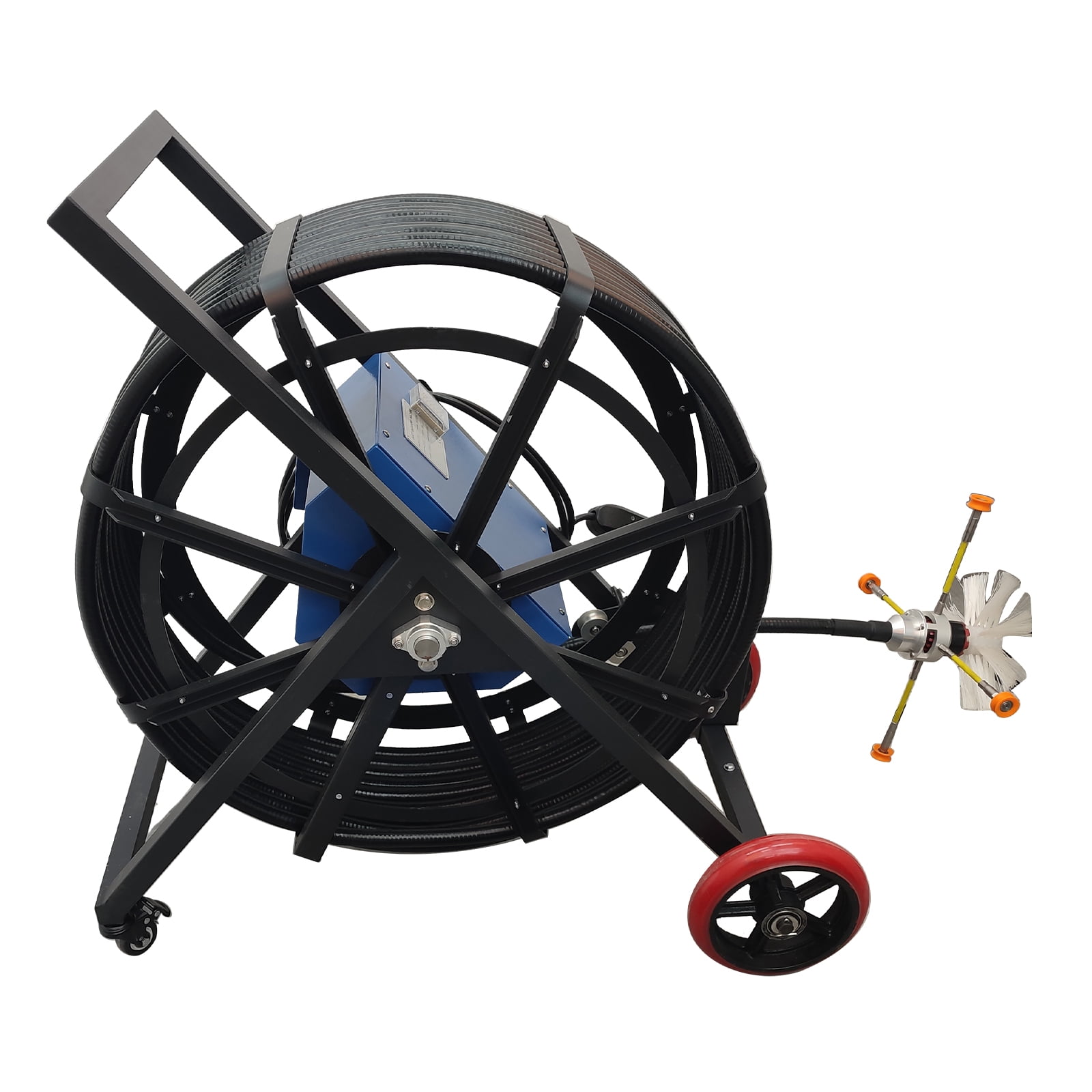 AC Duct Cleaning Brush Shaft Flexible Duct Cleaner HVAC Duct Cleaning Machine 80-800MM