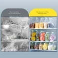 thumbnail image 4 of Food Grade Plastic Ziplock Bags, Airtight Resealable Storage Pouches for Home Use, Keep Food Fresh, 9.45x2.76x1.97in Set, 4 of 8