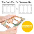 thumbnail image 4 of Yayeee Rocker Switch Wall Plate 1-Gang 4.6"x2.9" Home Decorative Outlet Cover, Abstract Floral Art, 4 of 6