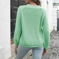 thumbnail image 3 of Herrnalise Women's Knitted Crop Tops Fashion Long Sleeves Round Neck Loose Pullover Tops Blouse Knitted Sweater Pullover Jumper Sweaters, 3 of 5