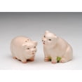 thumbnail image 3 of Ceramic Mini Pigs Salt Pepper Shakers 2.5in Farmhouse Gift, 3 of 3