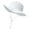 White, variant on Fishing Hat with Fan 3 Pieces Kids Sun Hats with Neck Flap UV Protection Fishing Hat Unisex Children Wide Brim Beach Hat for Age 2-14