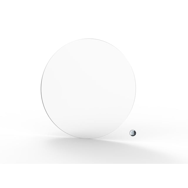 FixtureDisplays® Lot de 1 Disque Rond Rond en Plexiglas Acrylique Clair de 18 Pouces, Lucite, 3/16 Pouces d'Épaisseur 18822-18"-3/16"