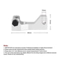 thumbnail image 2 of Motorcycle Front Foot Pegs Lowering Kit for Silver, 2 of 5