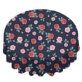 thumbnail image 2 of Pioneer Flower Floral Print Pattern Round Tablecloth 60 X 60 Inch, Wrinkle Resistant Wipeable Table Cloth for Kitchen Dining Picnic Patio Party, 2 of 6