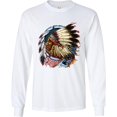 thumbnail image 2 of Native American Chief - Camiseta de manga larga con capó de guerra, atrapasueños indígenas, 2 of 6