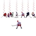 thumbnail image 3 of Ice Hockey Party Decoration Set, Themed Birthday Tableware With Banner Pull Flag Cake Toppers, Kids Sports Celebration Supplies, 12-Piece Pack, 3 of 6