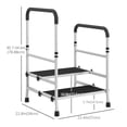 thumbnail image 3 of HOMCOM Marchepied de Chevet Réglable avec Poignées 2 Marches pour Adultes Seniors, 3 of 10