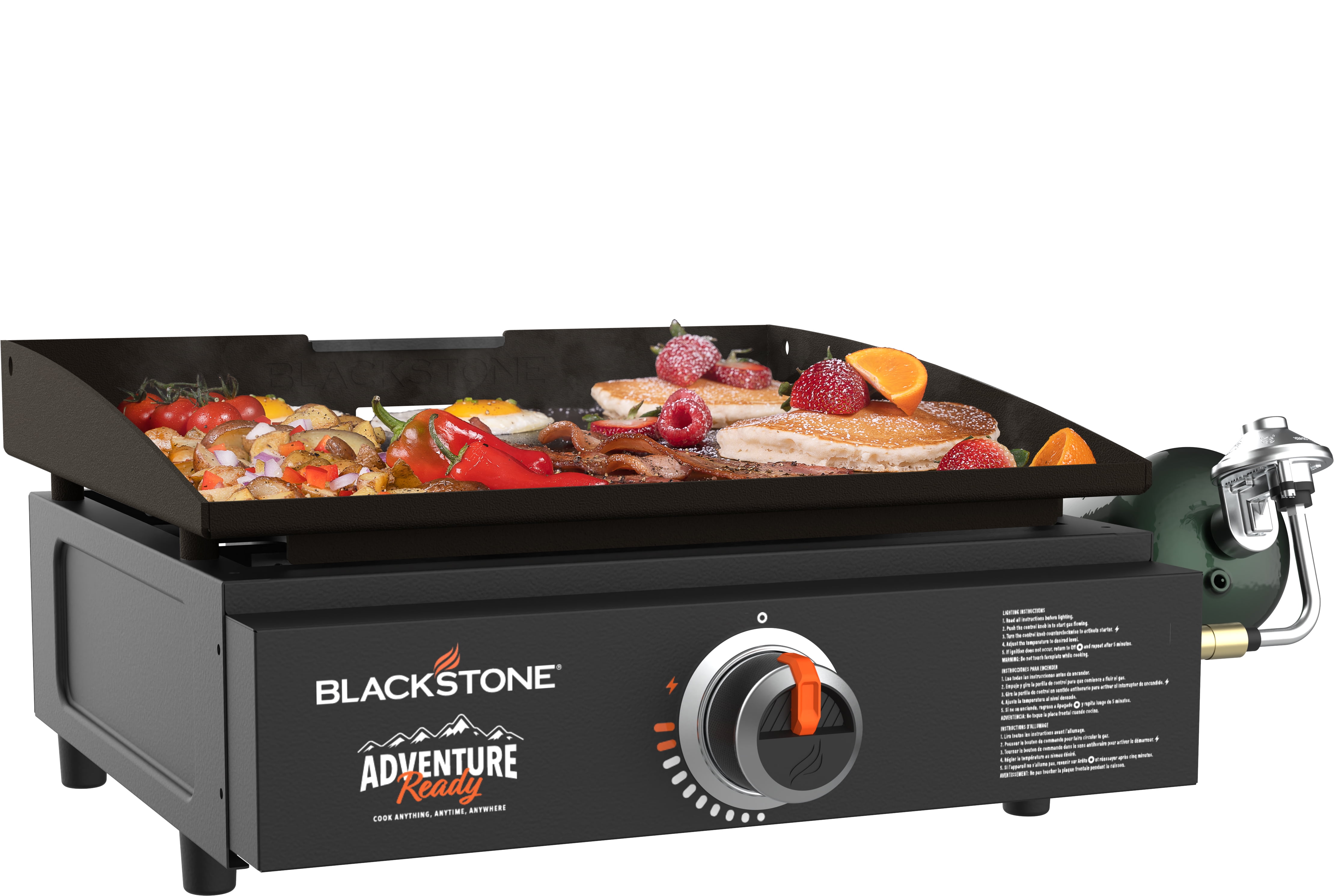 Table Top Griddle Portable Blackstone 17" Propane Gas Grill For Tailgate Camping 