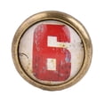 thumbnail image 2 of veasfak Tiroir d'Armoire en Laiton Antique Poignées Rondes Numéro 6, 2 of 8