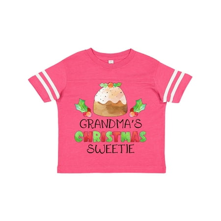

Inktastic Grandma s Christmas Sweetie with Holiday Cake and Holly Gift Toddler Boy or Toddler Girl T-Shirt