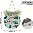 thumbnail image 3 of Coolnut Sushi Front Door Round, Hanging Welcome Sign, Front Door for Home, Farmhouse, Porch, Wall Hanging, Outdoor Home Decor, 3 of 7