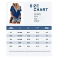 thumbnail image 3 of TIYOMI Plus Size Women's Guipure Short Sleeve Blouses 2X Lace Trim V Neck Tops Deep Blue Shirts Basic Solid Pullover Beach Tunics Summer Spring Tee 2XL 18W 20W, 3 of 3