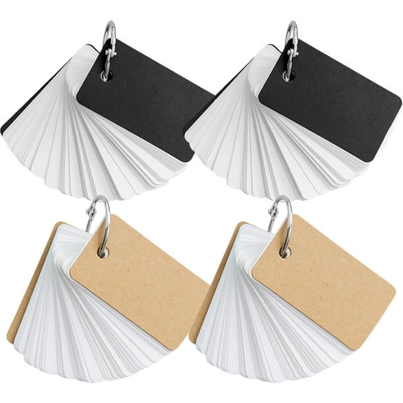 Set of 4 Thick Blank Page Notebooks with Cardboard Covers and Binder, Ideal for Students, Journaling, Drawing, Writing, and Note Taking