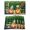 Green Gold DarkGreen, variant on St. Patrick's Day Placemats Set of 4, Lucky Shamrocks Harp Beer Spring Plants Placemats for Dining Table, Place Mats for Kitchen Tabletop, Waterproof Wipeable Dining Table Mats Set