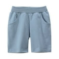 thumbnail image 5 of EnJoCho 2PCS Summer Shorts Winter Clothes 5t Toddler Girls Boys Kids Sport Solid Casual Shorts Fashion Beach Cargo Pants Shorts Children Clothes Clearance 1-8 Years, 5 of 7