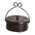thumbnail image 4 of Soporte redondo para quemador ignífugo y tapa para jardín, exterior, interior, accesorio para el hogar Bronce Colco Soporte de quemador, 4 of 8