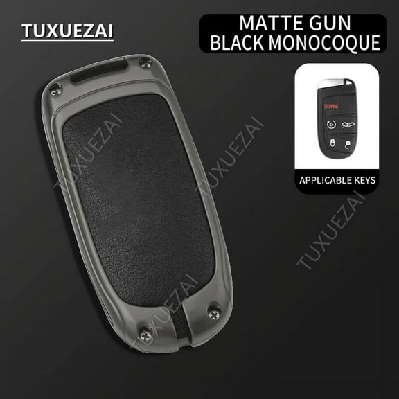 Zinc Alloy Car Key Case For Dodge 5 buttons key case RT Challenger Charger Journey RAM Remote Control Protector Car Key Cover