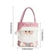 thumbnail image 3 of Bolsa de Regalo de Navidad | Embalaje de regalo y caramelo de Navidad de mano | Saco de Navidad de poliéster reutilizable | Diseño de oso de muñeco de nieve de Santa | Rosa | 16,5 x 9,06 pulgadas, 3 of 6