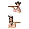 thumbnail image 1 of 2 figuras de niña para guardar joyas, ideal para galletas, sala de estar y frutas. Estilo A, 1 of 9