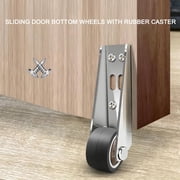 Vertical Track Roller Wheel, 8 Pcs Sliding Door Bottom Wheels with Rubber Caster, Anti-Sag Sliding Door Bottom Rollers(RL)
