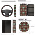 thumbnail image 5 of Uorisanigo Southwest Aztec 18 PCS Car Accessories, Universal Auto Seat Protector Seatbelt Strap Pad Center Console Cover Steering Covers Cup Holders Coasters Handbrake Gear Shift Headrest Cushion, 5 of 7