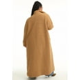 thumbnail image 2 of June + Vie Women's Plus Size Maxi Teddy Fleece Coat, 2 of 6