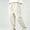 #52-White, variant on Spazoro Boys 100% Cotton Pants with Pockets, Button Closure Elastic Waist Loose Fit Solid Color Roll‑Up Cuffs Casual Tapered Trousers for Daily Wear Khaki Size 3-4T