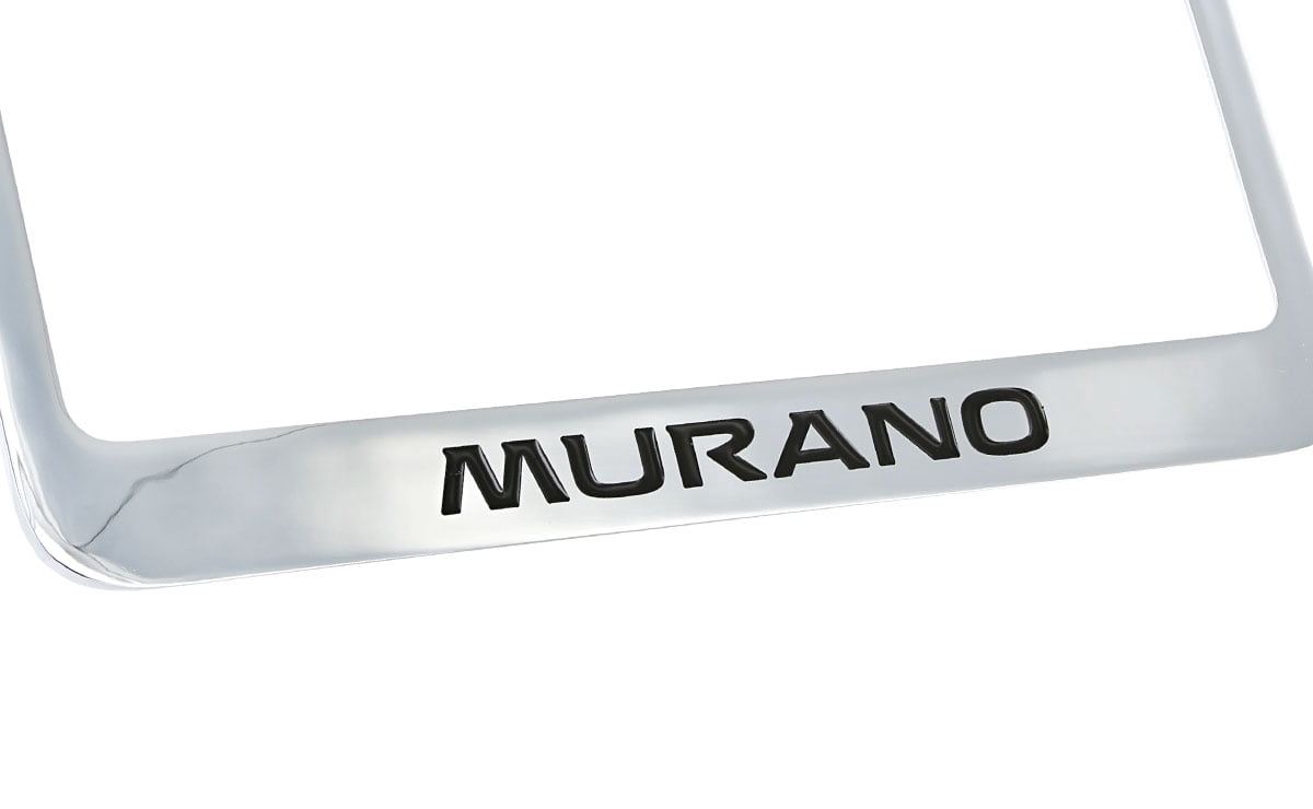 Nissan Murano chrome plated metal license plate frame holder