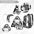 thumbnail image 3 of ZUXONGSY Cat Daisy Print Clear Backpack 3 Piece Set for School, Transparent Bookbag with Mesh Pockets, Lightweight Clear Backpack for Student Daily Use, 3 of 5