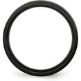 thumbnail image 3 of Chisel Stainless Steel Polished Black IP-plated 5.2mm Flat Band - Ring Size 11.0, 3 of 8
