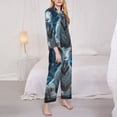 thumbnail image 3 of Daiia Forest Meditating Goat for Women's Long-Sleeved Pajama Set – Soft & Comfortable Sleepwear Button-Up Pajamas Cozy Lounge Wear-X-Large, 3 of 7