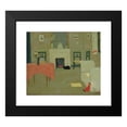 thumbnail image 2 of Pere Torné Esquius 23x20 Black Modern Framed Museum Art Print Titled - Living Room Interior (1913), 2 of 5