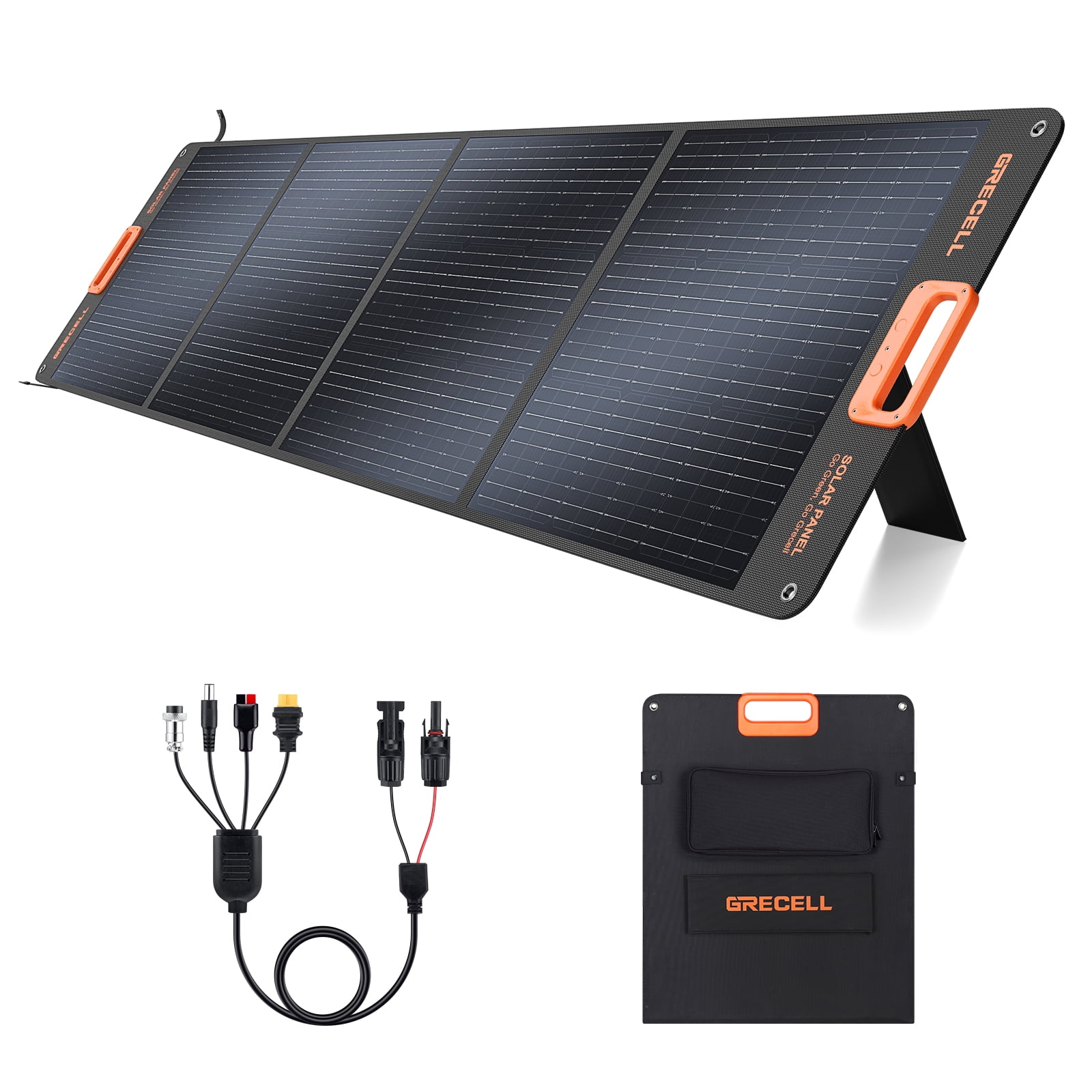 GRECELL 500W Portable Power Station Generator and 200W Solar Panel Charger Kits