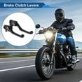 thumbnail image 2 of Palancas de freno y embrague cortas para Yamaha WR250F 2017-2022, palanca de freno de manillar de motocicleta, aleación de aluminio, negro sólido, 1 par, 2 of 6