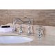 thumbnail image 5 of Grifo cruzado de cobre cromado moderno Grifo cruzado plateado Grifo giratorio de 360 ° para lavabo Grifos para fregadero de agua Grifo mezclador de cerámica con grifo G1/2, 5 of 5