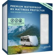 UltraBlock Ultra Plush Waterproof Mattress Protector – Breathable, Vinyl Free, Noiseless Mattress Cover, RV Short Queen