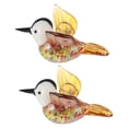 thumbnail image 1 of EeaseMX 2 piezas de decoración de pájaros de cristal, colibrí volador, adorno de pájaro pequeño, 1 of 8