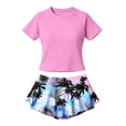thumbnail image 7 of Girls Tankini Swim Set Swimwear Two Piece Ruffle Skirt Swimsuit with Built In Shorts for Teen Swim Dress, 7 of 7