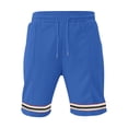 thumbnail image 4 of Bermuda Shorts for Men Summer Casual Waffle Knit Elastic Waist Straight Leg Slim Fit Beach Shorts with Pockets, 4 of 9