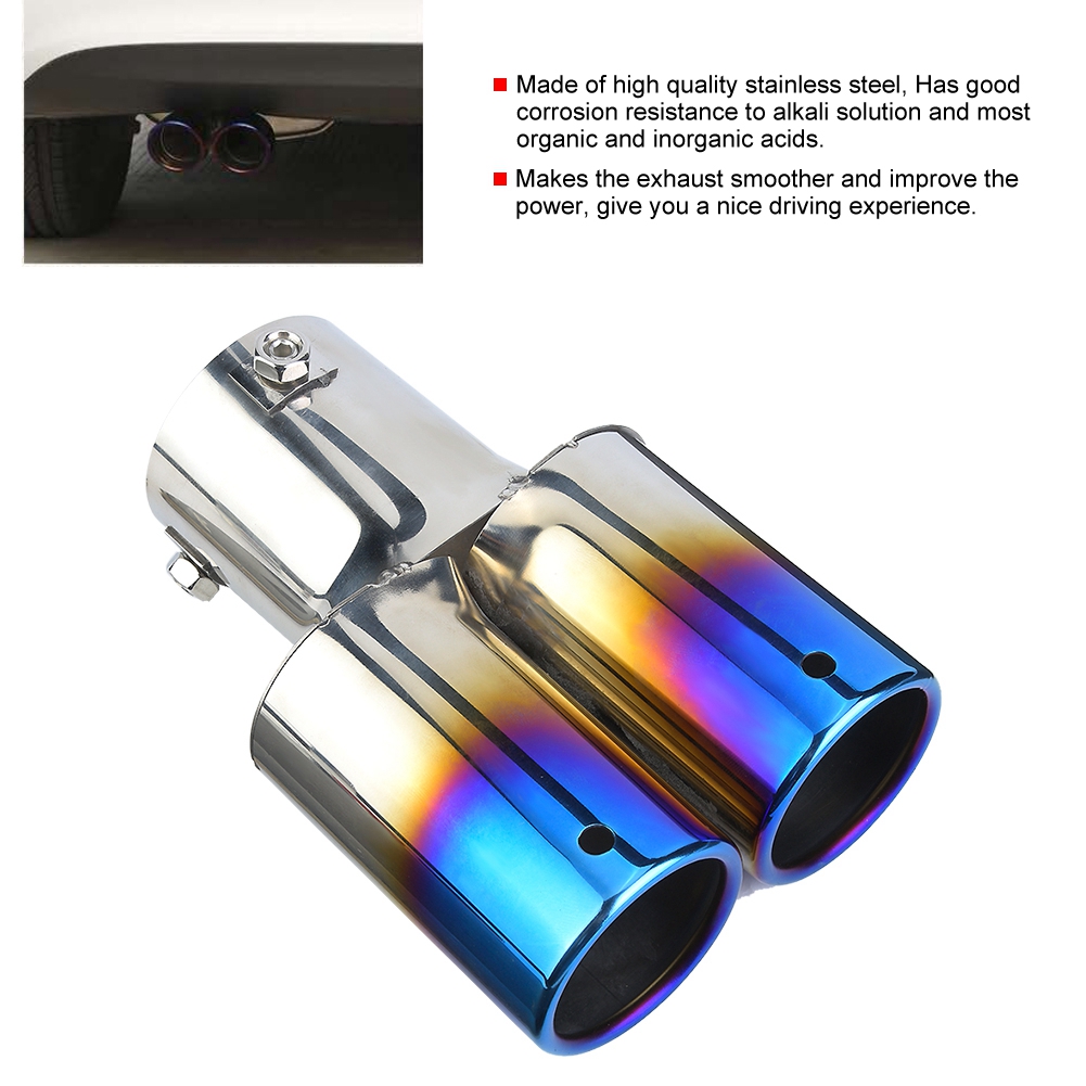 OTVIAP Stainless Steel Universal Car Modified Double OTVIAP Stainless Steel Universal Car Modified Double