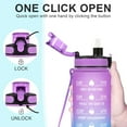 thumbnail image 2 of 25 oz Water Bottle, Leakproof BPA & Toxic Free, Motivational Water Bottle with Times to Drink and Straw, Fitness Sports Water Bottle with Strap for Office, Gym, Outdoor Sports, 2 of 7